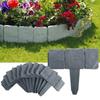 10 stuks Plastic Vouwhek Imitatie Steen Tuinafzetting Buiten Gazondecoratie Eenvoudige Montage Duurzaam Verbindingshek voor Tuin