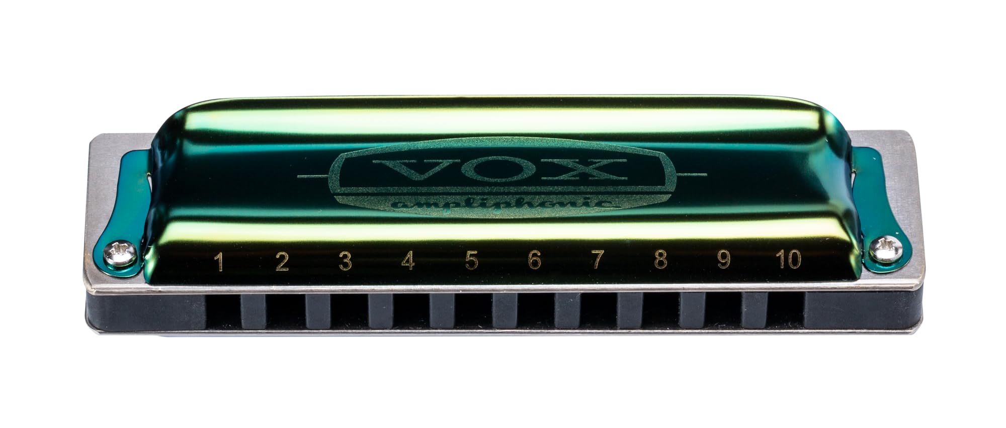 

Губная гармошка VOX с 10 отверстиями, тональность Continental C, тип 1 зелёный