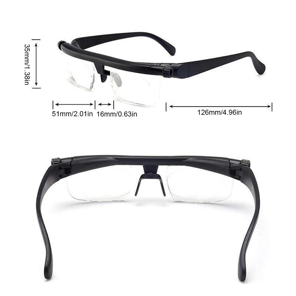 1/2Pcs Myopia Presbyopia Eyeglasses -6D To +3D Adjustable Degree Reading Glasses Variable Focus Distance Focus Reading Glasses