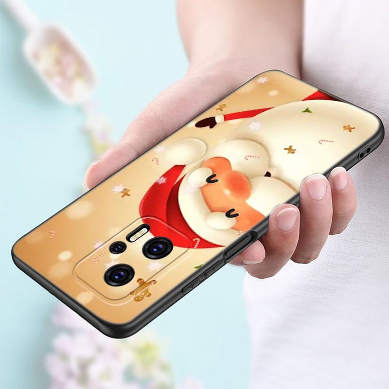 Merry Christmas Snowman Phone Case For Xiaomi POCO F2 F3 M2 M3 M4 X3 X4 Pro NFC F4 GT 5G F1 X2 C3 C31 C40 M5S TPU Black Cover