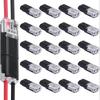 50 Pieces of 2-Pin Plug Electrical Connectors for Automotive Wires and Cables, Automotive Electrical Connector Strip Terminals