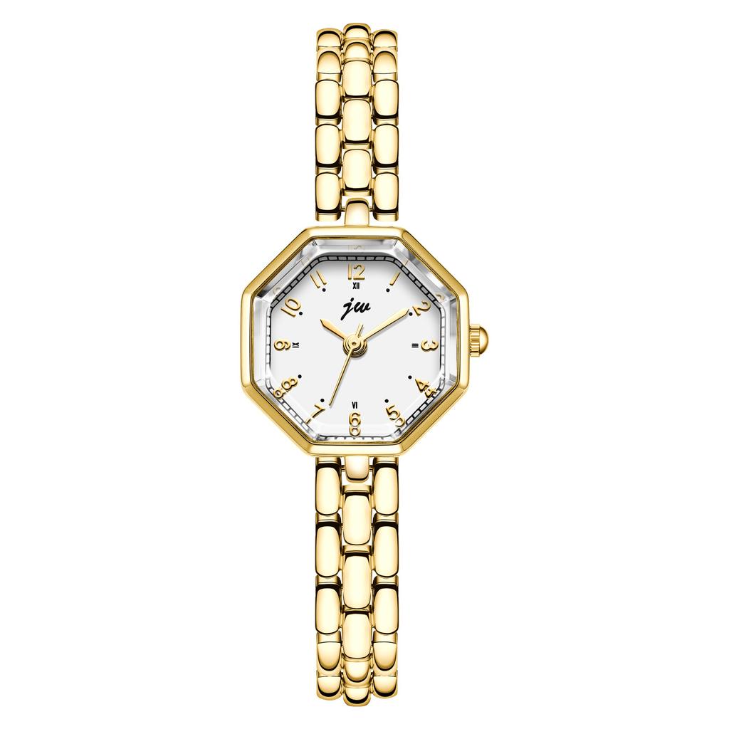 Mini Kleine Exquisite Quarzuhr Mittelalterliches Armband Damen Uhr Inlandsprodukt 1990er Retro Achteckiges Zifferblatt