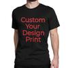 Custom Your Design Print T-Shirt Men Women DIY Pure Cotton Tees Round Collar Short Sleeve T Shirt Original Tops