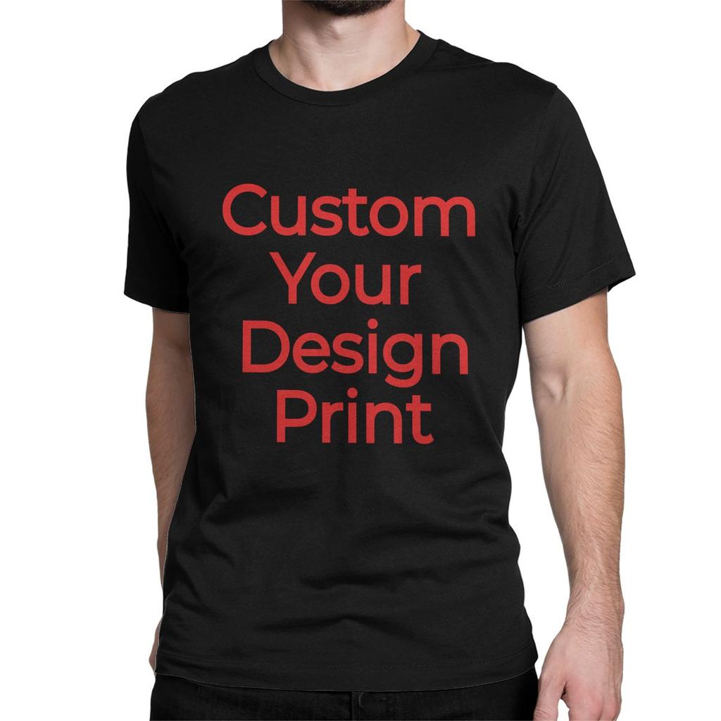 Custom Your Design Print T-Shirt Men Women DIY Pure Cotton Tees Round Collar Short Sleeve T Shirt Original Tops