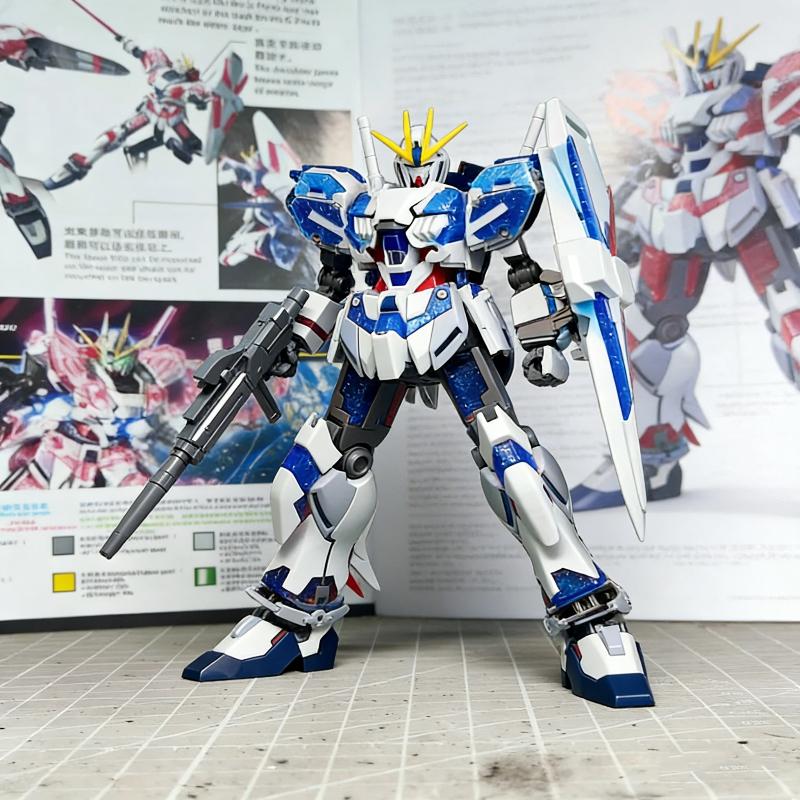 New HG 1/144 Narrative Unit C Awakened Form Blue Flash Red Flash Assembly Model Kit Action Figures Plastic Model Toy Collectable