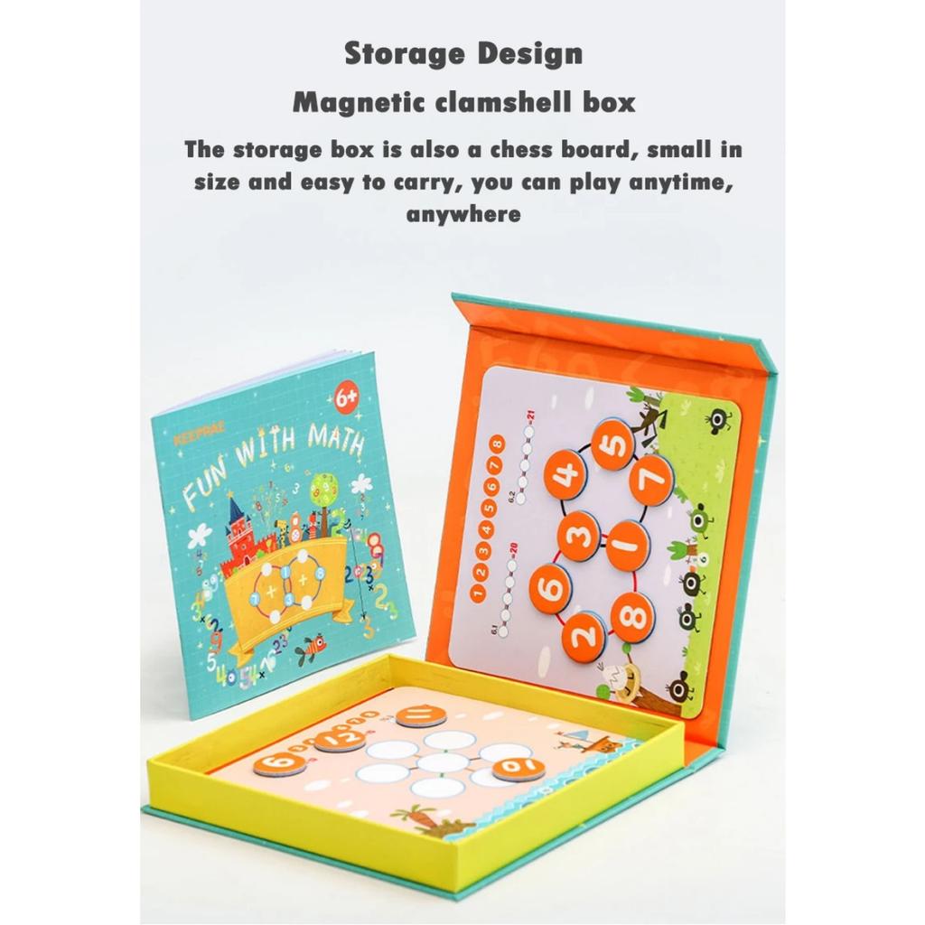 Math Game Counting Educational Toys for Children Arithmetic Logical Thinking Magnetic Number Matrix Calculation Board Games Toys