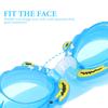 Women Swim Goggles Cartoon Children's Swimming Eye Glasses Silicone Nose Plugs for Kids