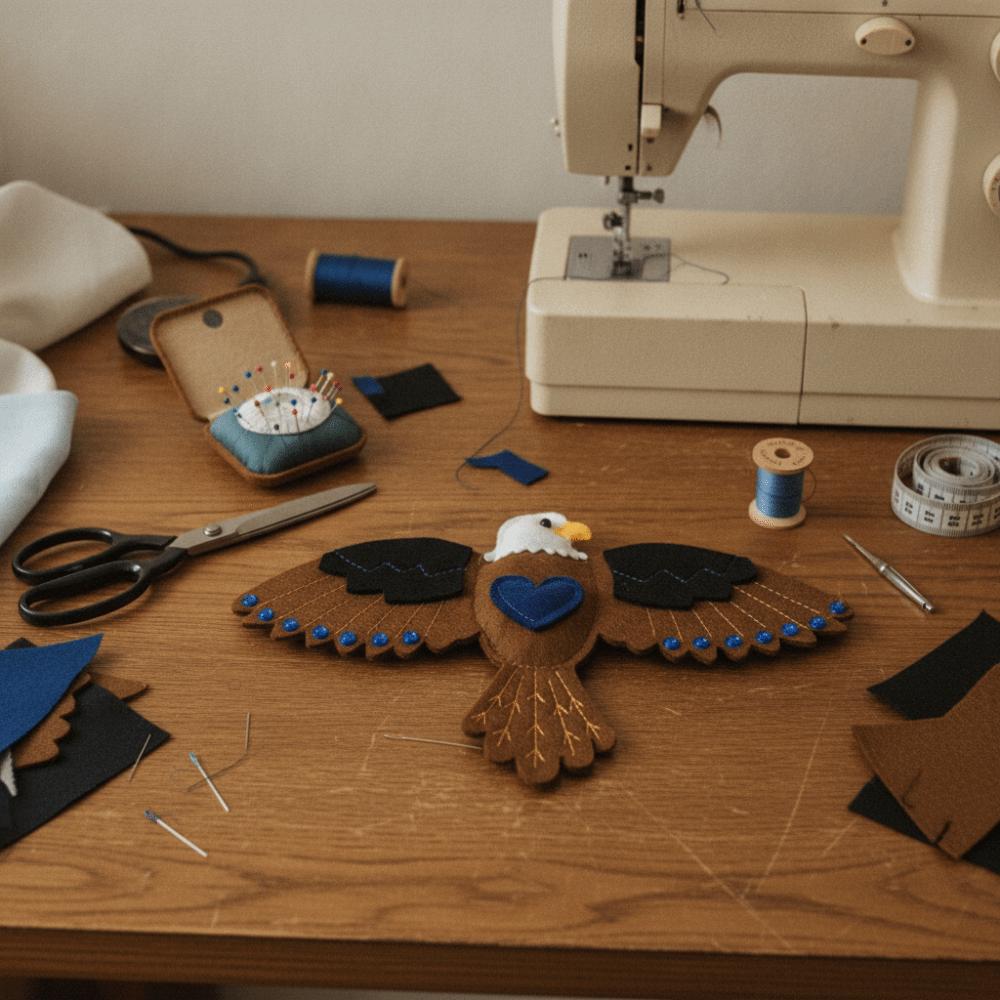 Compact Bird-shaped Felt Sewing Organizer Felt Bird Needle Thread Organizer Craft Enthusiasts