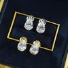 E593 2ct Teardrop Stud Earrings Sterling Daily Wear Fashion Jewelry Women