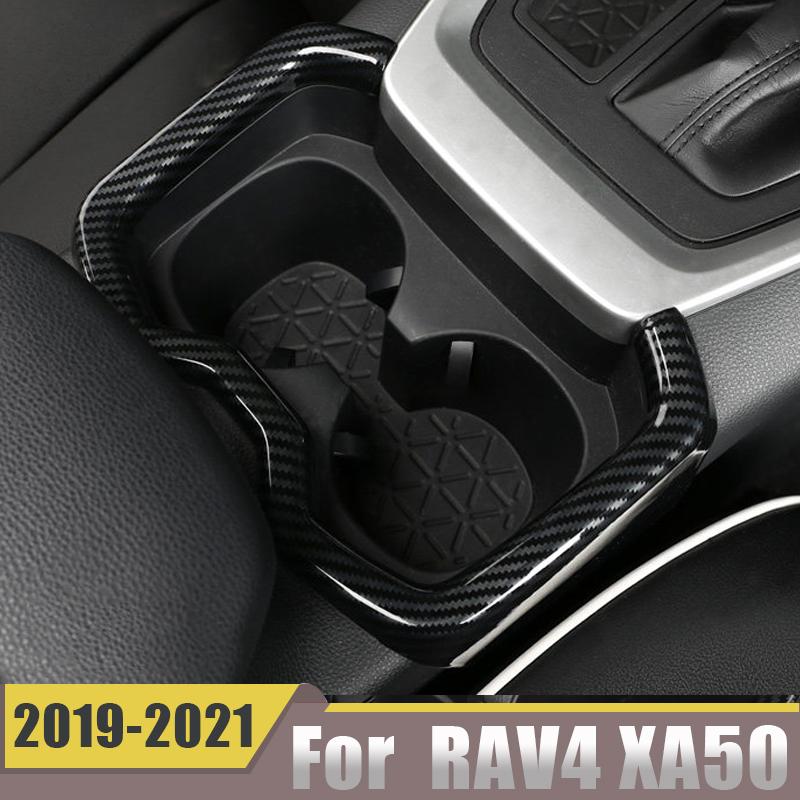 For Toyota RAV4 RAV 4 XA50    2022Car Central Control Water Cup Holder Frame Cover Trim Sticker Interior Accessories