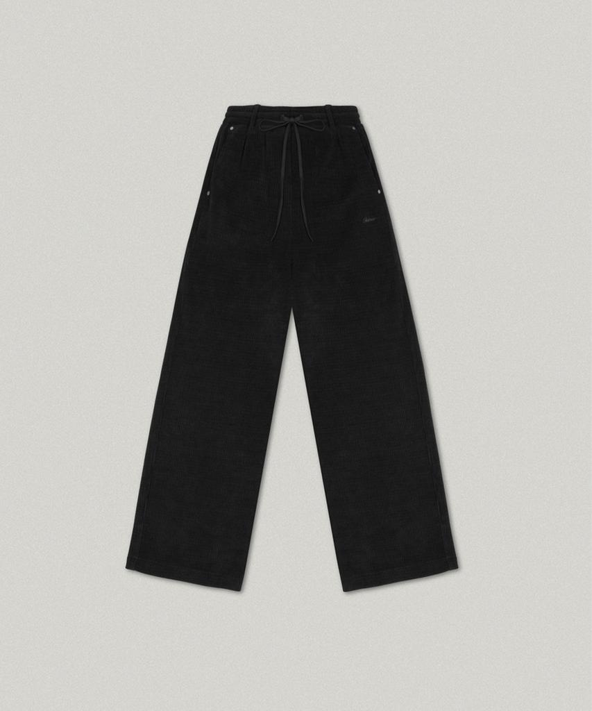 FOLNUA Mou Corduroy Banding Pants (Black)