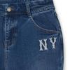 New MLB Basic Small Jeans Women's Indigo 3FDPB0344-50INS