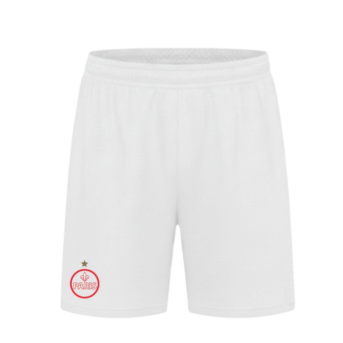Herren Fußball-Set - Dunkelblaues T-Shirt und Weißer Short - Paris-Inspiration - - Blau