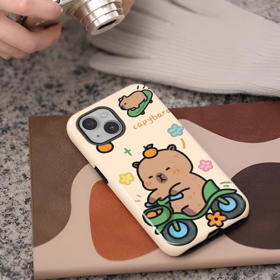 

Capybara Soft Cover Capa Phone Case for Apple iPhone 17 Air 11 16 15 XS XR 13 Pro Max 14 16e 12 Plus iPhone17 Pro
