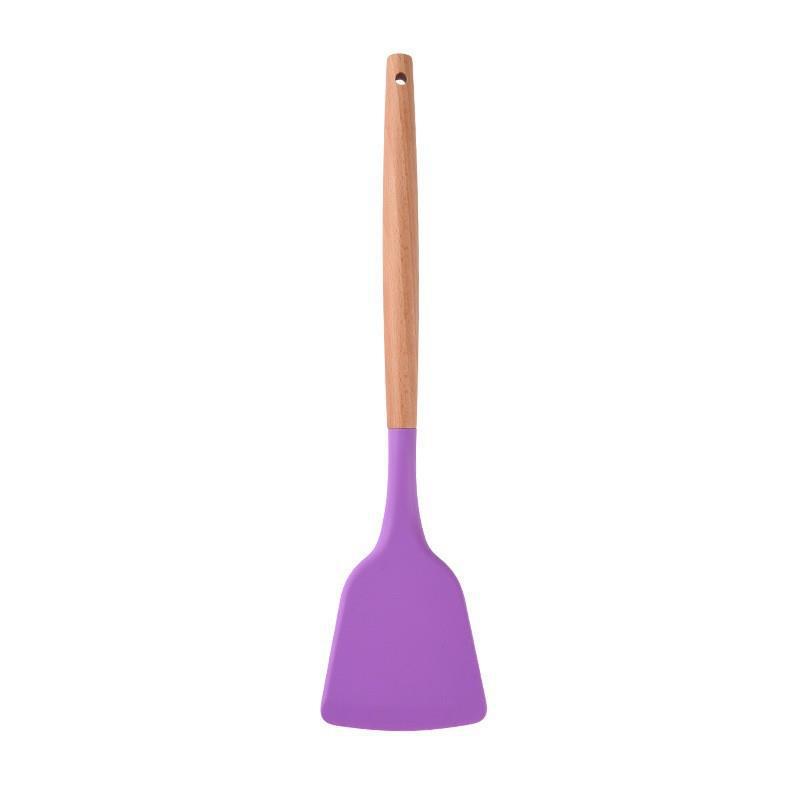 Colorful Food Grade Silicone Spatula - High Temp Resistant Non-Stick Cooking Tool