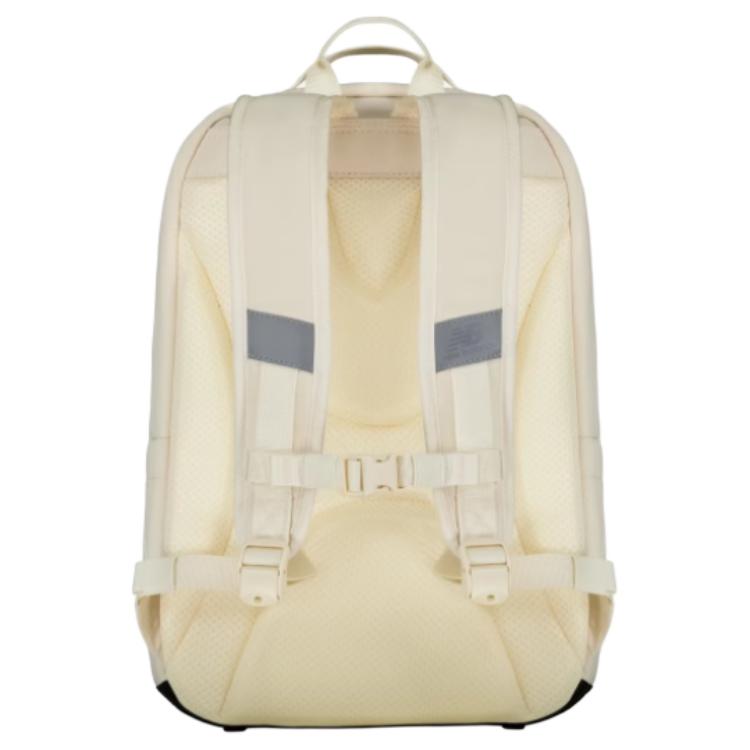 New Balance Comfortable Simple Solid Color Large Capacity Fabric Backpack Medium Size Unisex backpack Beige 8PF1E033BEI