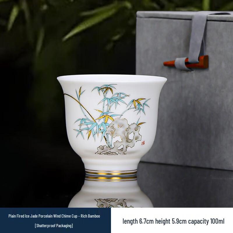 Personal Mutton-Fat Jade Porcelain Master Tea Cup