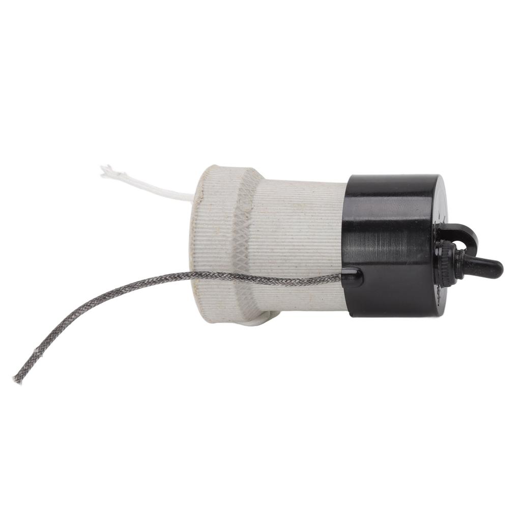 E27 Porcelain Lamp Holder Waterproof 2 Levels Adjustable Temp Heat Insulation Small Tee Heat Light