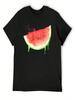 Watercolor Watermelon T-Shirt Basketball Graphic Tees T-Shirts Oversize Street Wear Topping Unisex Workout Shirts