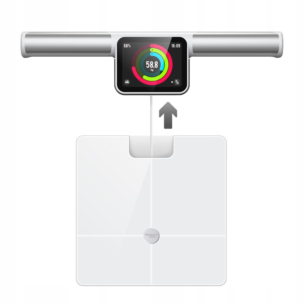 Analytical Bathroom Scale 57 Parameters Apple Health, Google Fit, WIFI