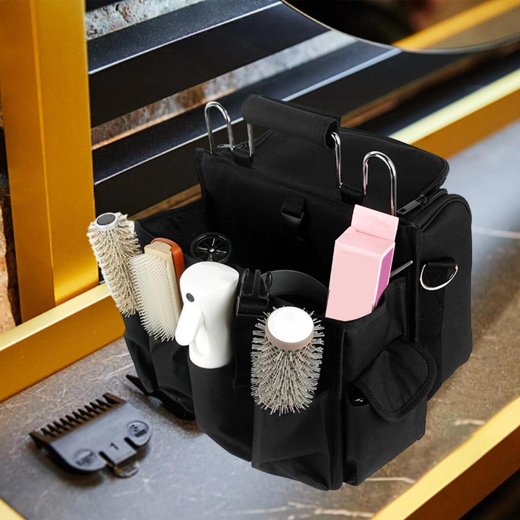 Verstellbarer Friseur-Organizer mit Taschen Reise-Barbierkoffer Große Kapazität für Haarpflegegeräte Friseurwerkzeugtasche