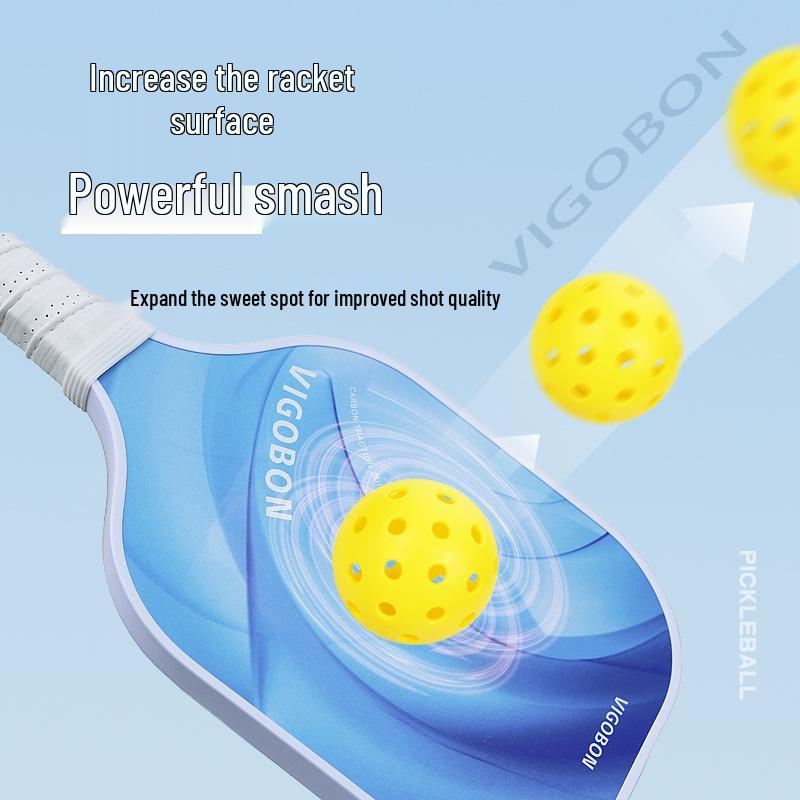 Pickleball Paddle Set with Fiberglass & Carbon Fiber Honeycomb Core