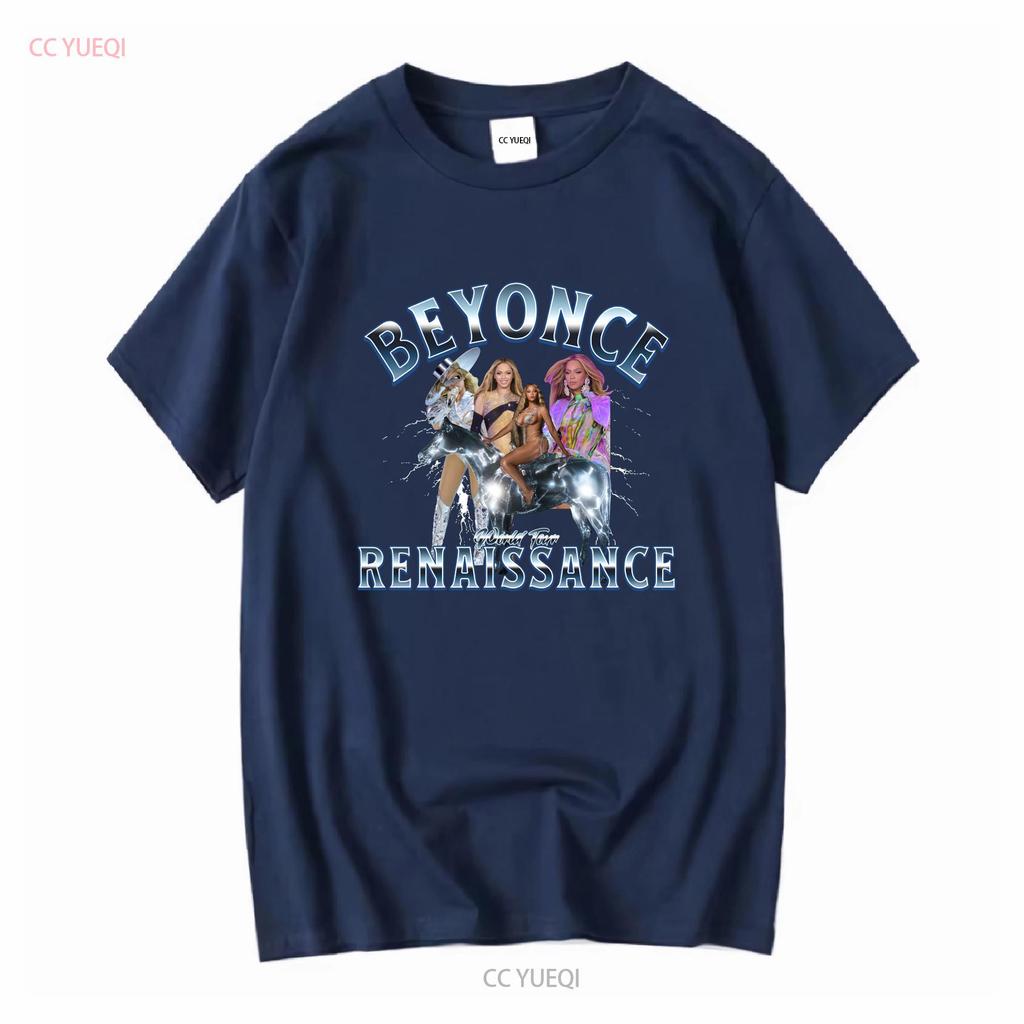 Beyonce Renaissance World Tour T-shirt long or short sleeves vintage washed fashion soft top for everyday use stretched