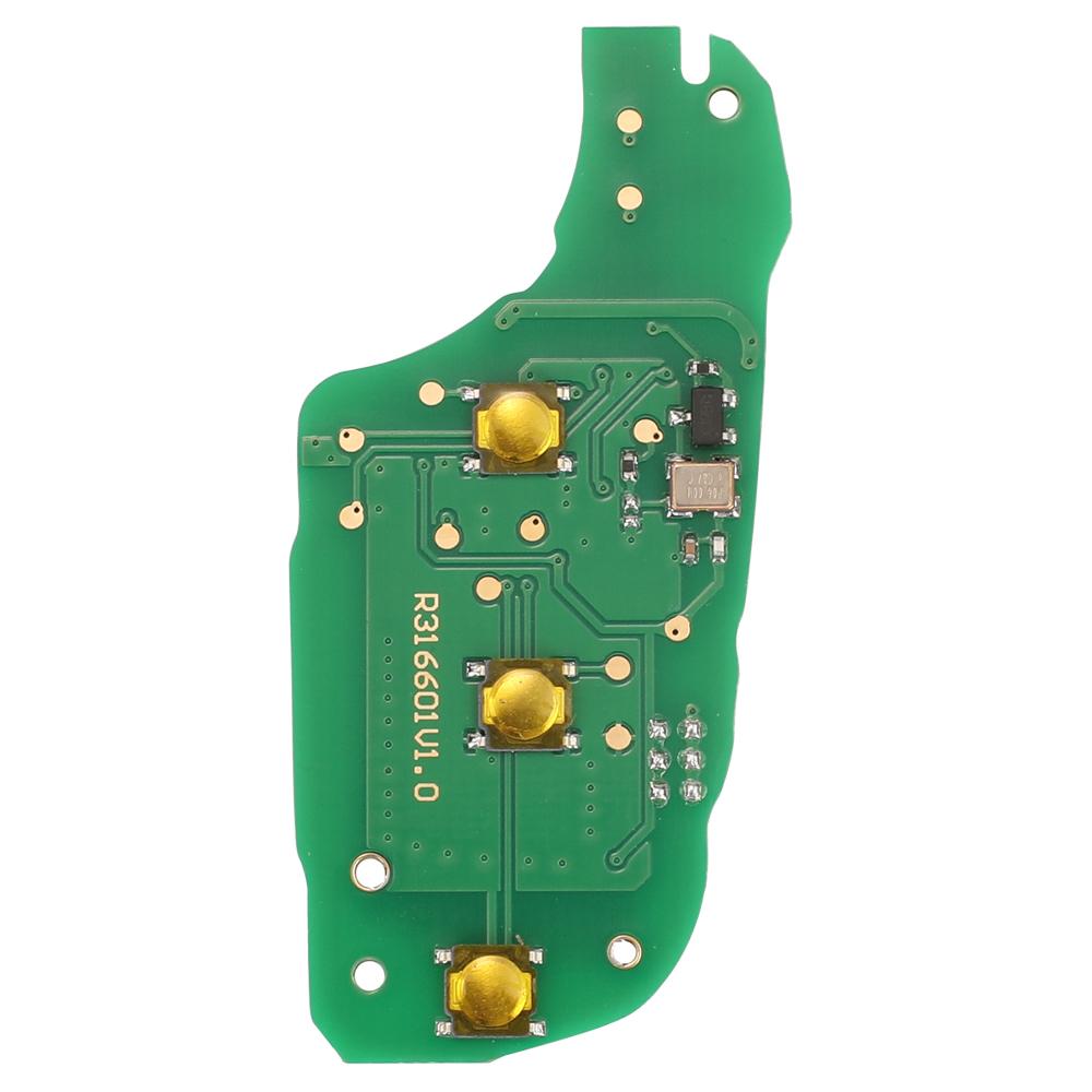 jingyuqin 433Mhz 4A Chip Car Key For Peugeot Expert - With Rear Doors (16 170 207 80) For Citroen Berlingo / Dispatch (2016+)