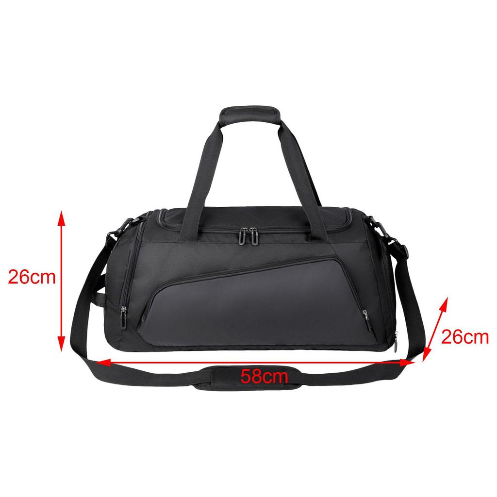 Dry and Wet Separation Bags Fitness Bag Waterproof Water Resistance Luggage Zipper Closure Carry