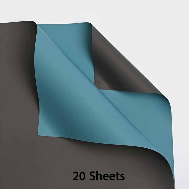 20 Sheets Double-Sided Colors Flower Wrapping Paper Waterproof Florist Bouquet Paper DIY Crafts 58 x 58cm(22.8x 22.8 inch)