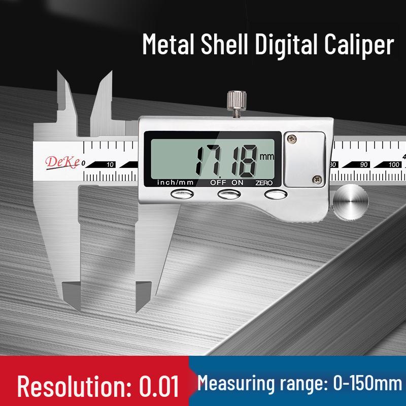 High Precision Stainless Steel Digital Caliper, 0-150mm/0-200mm Vernier, Japan