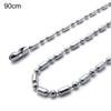 Collana casual alla moda da 2,4 mm Squisito colore argento leggero