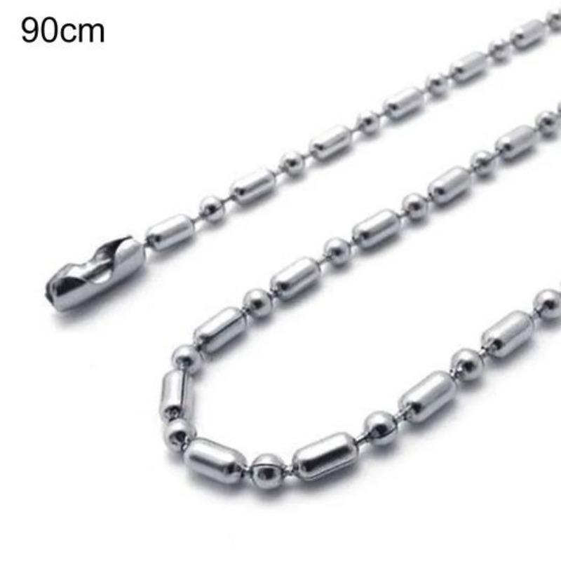Collana casual alla moda da 2,4 mm Squisito colore argento leggero