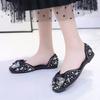 Fashion With Bow Elegant Party Shoes for Women Single Black Pearl Summer 2025 Trend Shoe Casual Stylish On Promotion Young Woman Flats