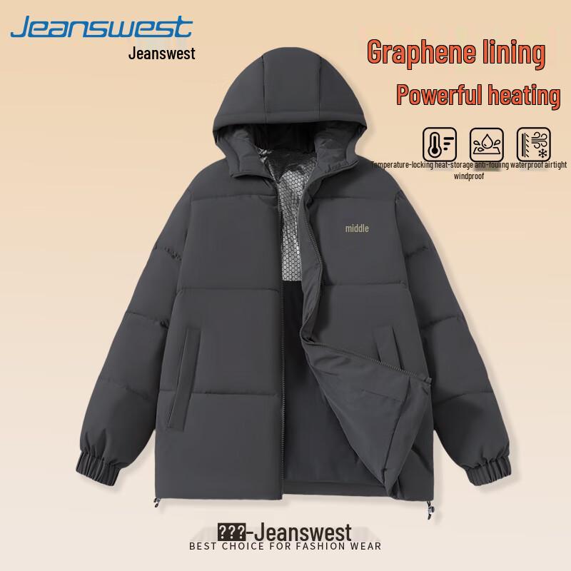 

Мужская зимняя куртка с капюшоном и графеновым утеплителем от Jeanswest M