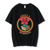 Adopt A Demogorgon Cute Man Eating Flower Pattern T-shirt Men's  Women's Cotton Casual T-shirt Fashion Retro Pure Cotton T-shirt