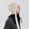DIMANAF Winter Autumn Women Hat Floral Thick Knitted Hat New Lady 2025 Fashion Thick Warm