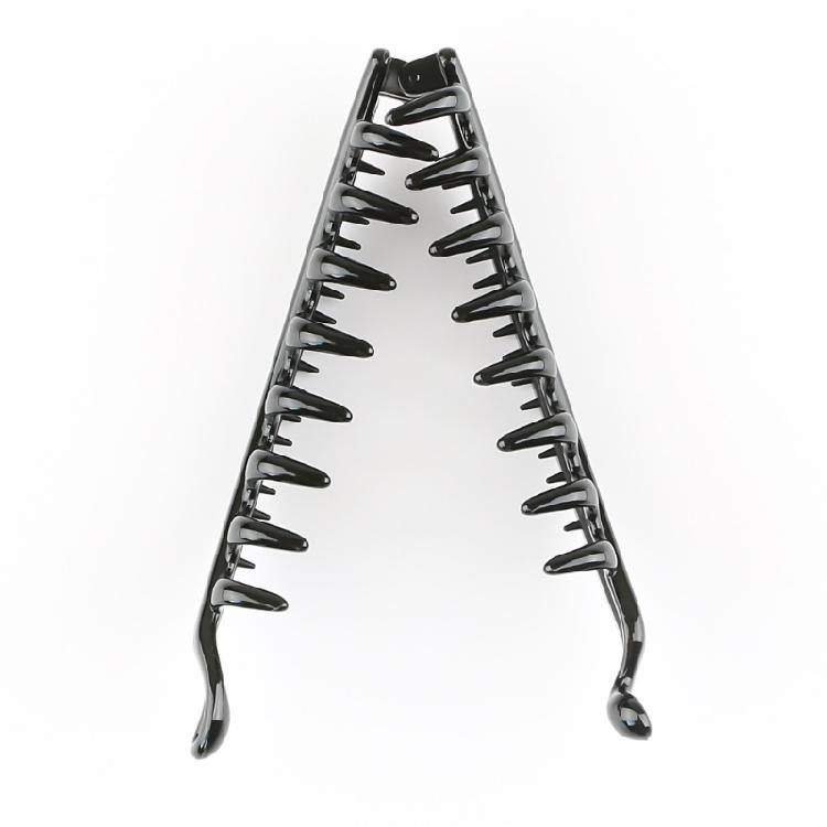5 Stück Modische Bananen-Haarspangen Haarschmuck Starker Halt Design Für Verschiedene Haartypen Leopardenmuster Kunststoff-Haarspange