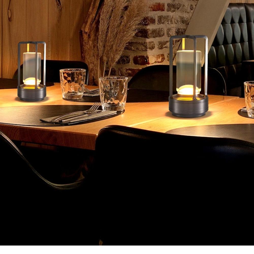 LED Night Light USB Charging Table Lamp Touch Control Ambient Light for Bedroom Living Room Cafe Hotel Home Decor Gift