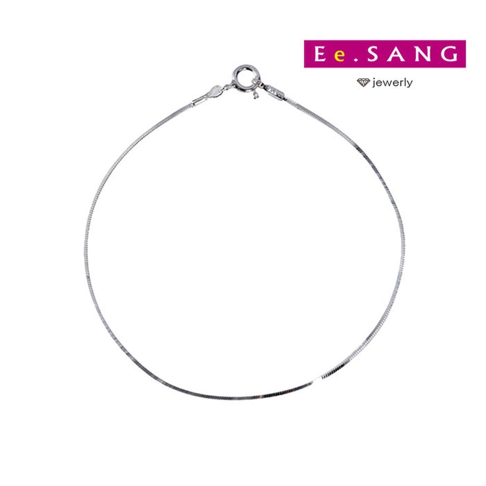 

925 Sterling Silver Delicate Snake Chain Bracelet with Silver Thread
