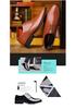 Men's Large Leather Lace-up Formal Shoes - Korean Style Black Work Shoes