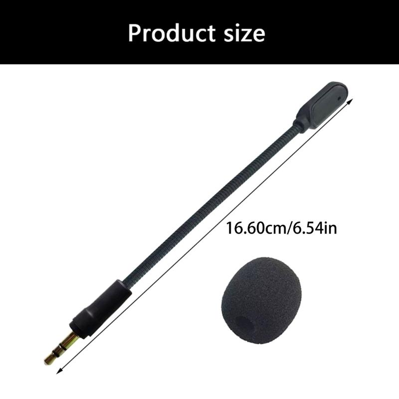 Biegsame Spielmikrofone 3,5 mm Klinkenstecker Mikrofone mit Geräuschunterdrückung für ROG Strix Go Gaming-Headsets