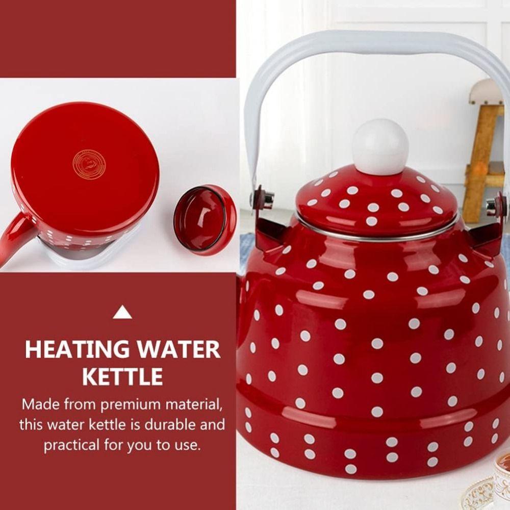 Handmade Water Kettle Enamel Ancient Bell Pot Exquisite Water Jug  Restaurant