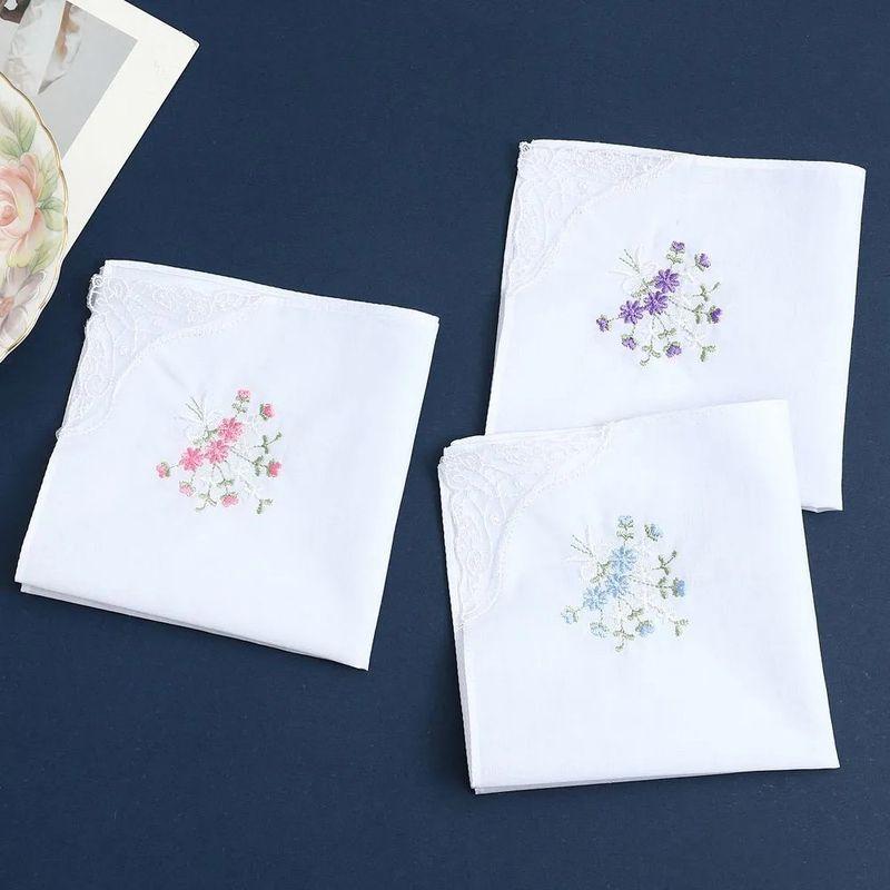 

Носовой платок Полностью хлопковый Женский Китайский Древний Стиль Носовой платок Потовытирающее Маленькое Квадратное Полотенце Цвет Основной Цвет Вышивка Цветами Носовой платок Pack 2#-3