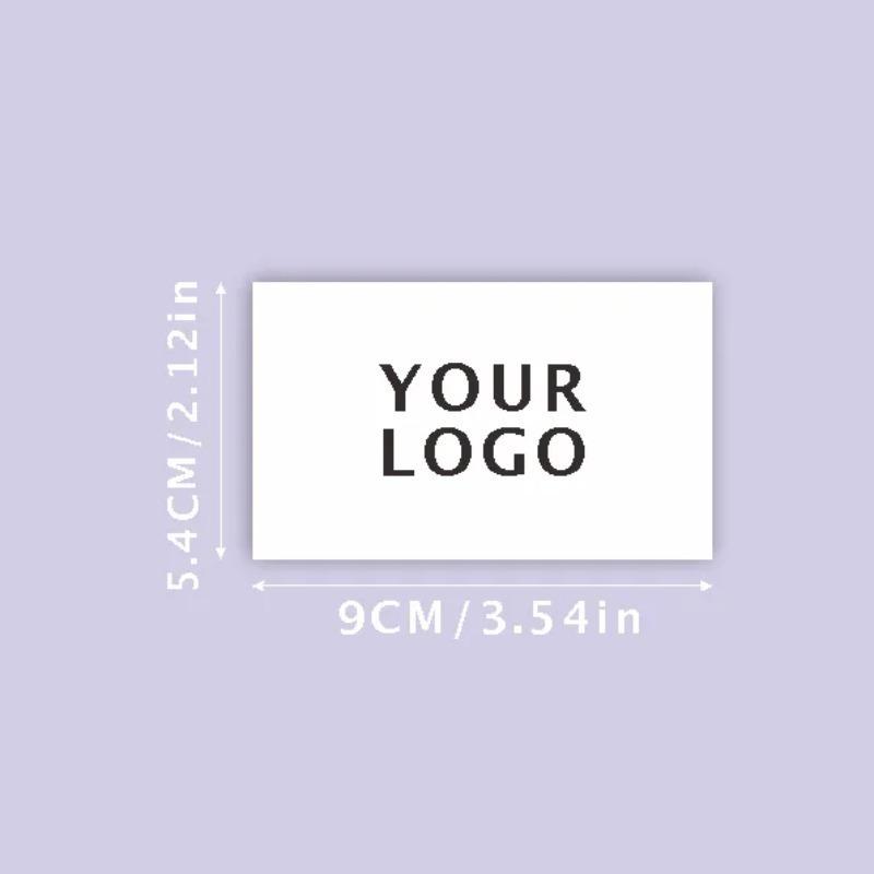 Customized Embossed Business Card Personalized Text Logo Advanced Hot Stamping - Hot Stamping Silver Right Angle Business Card (as the picture,9x5.4cm)