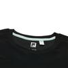 FILA Fitness Casual Comfortable Knitted Round Neck Short Sleeve T-Shirt Men Tops Deep-Black A11M521114F-BK