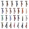 Teens Knit Necktie Women British Style Striped Necktie Uniform Self Tie Necktie