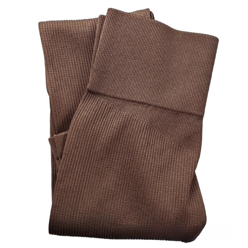 Damemote Ribbete Yogabukser Høy midje Fitness Leggings Joggebukse