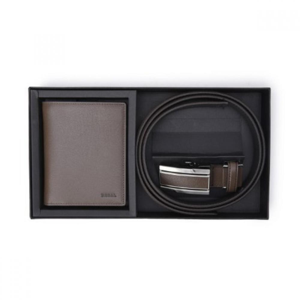 Kumkang Men S Cowhide Wallet Automatic Belt Set Showa9004mregf1 F3