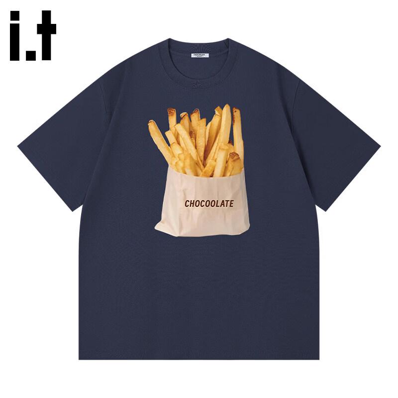 CHOCOOLATEit Fries Print Cotton T-Shirt